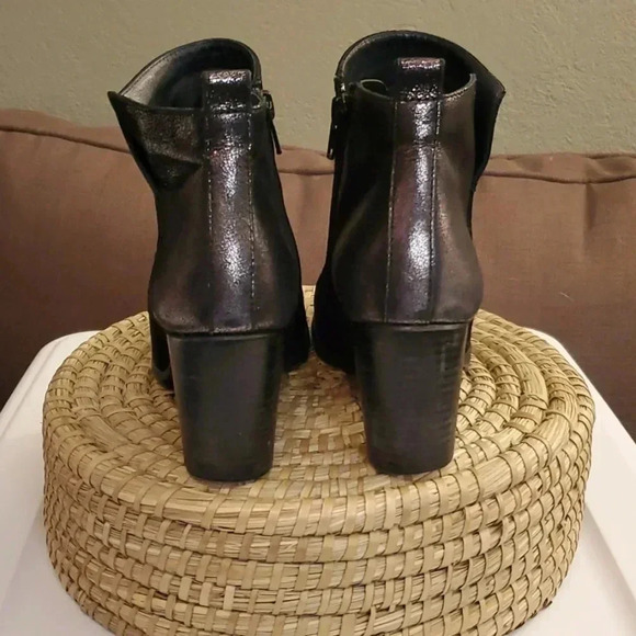 Paul Green leather and suede heeled ankle booties US size 6 - Picture 4 of 9